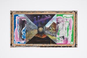 Judith Dean, This is not a competition, 2023, Acrylic, oil and pencil on Belgian linen,  24 x 44 inches, 61 x 111.5 cm